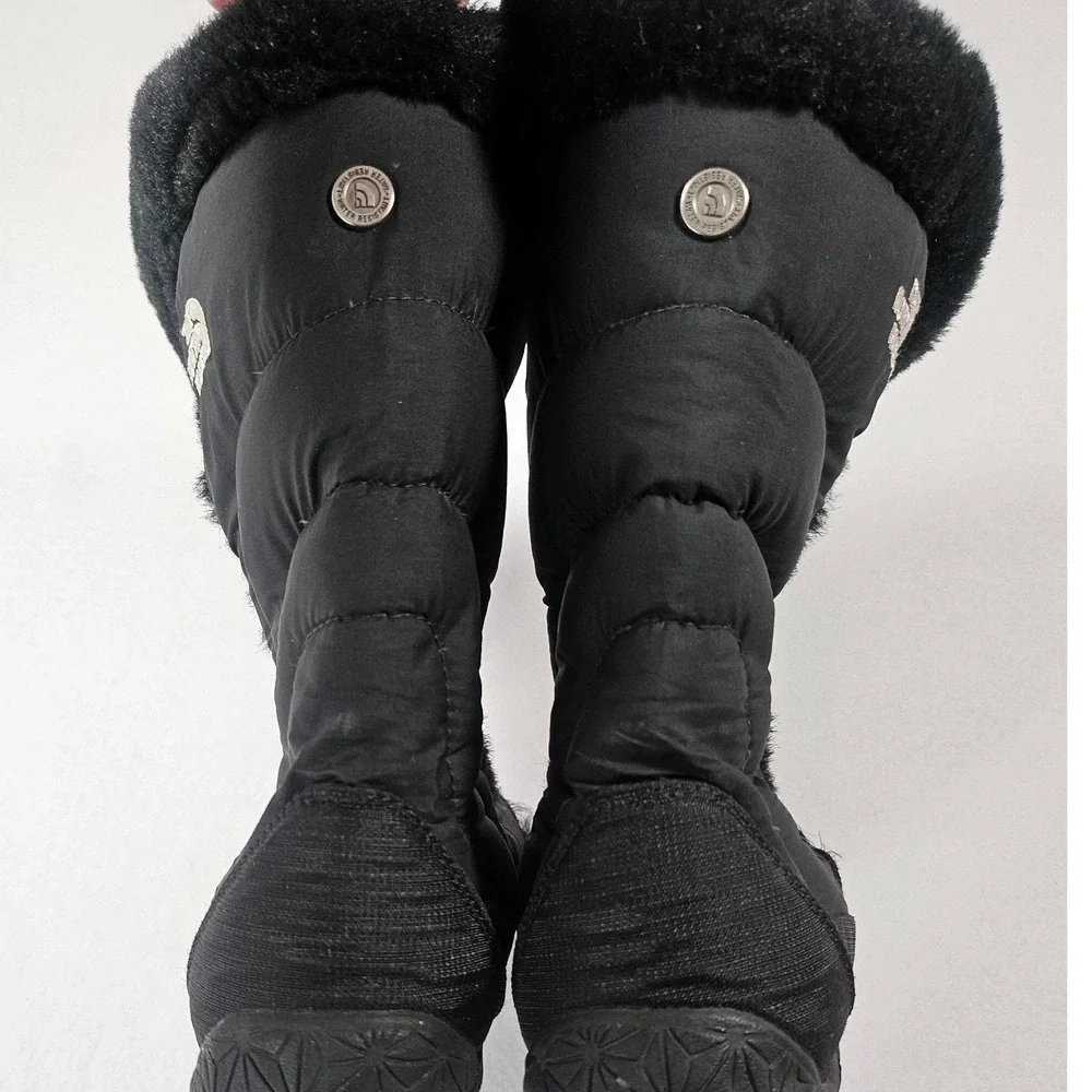 The North Face Black Faux Fur Winter Snow Boots IcePick Women's 7.5 Gorpcore